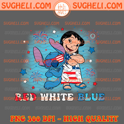 Lilo and Stitch Happy 4th Of July Png Stitch 4th Of July Png