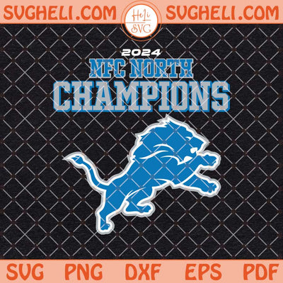 Lions NFC North Champions Svg Detroit Champions Svg Png Dxf Eps Files