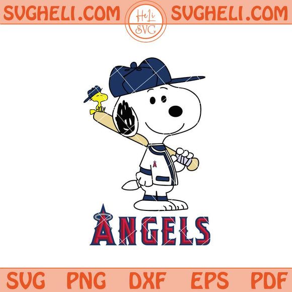 Los Angeles Angels Snoopy Baseball Svg Angels MLB Svg Png Dxf Eps Files