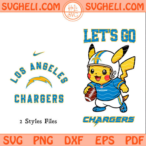Los Angeles Chargers Pokemon NFL Svg Los Angeles Chargers Svg