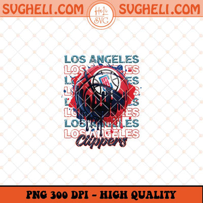 Los Angeles Clippers Basketball Png NBA Basketball Png Sublimation Files