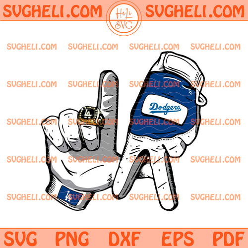 Los Angeles Dodgers Hands Svg LA Dodgers Hands Signed Svg