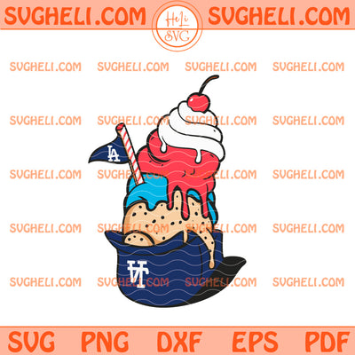 Los Angeles Dodgers Ice Cream Svg LA Dodgers Ice Cream Svg