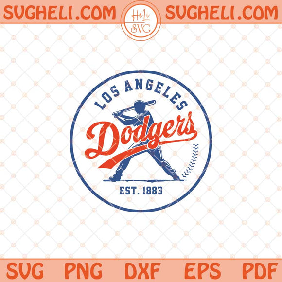 Los Angeles Dodgers Svg Baseball Svg Dodgers Baseball Svg Png Dxf Eps Files