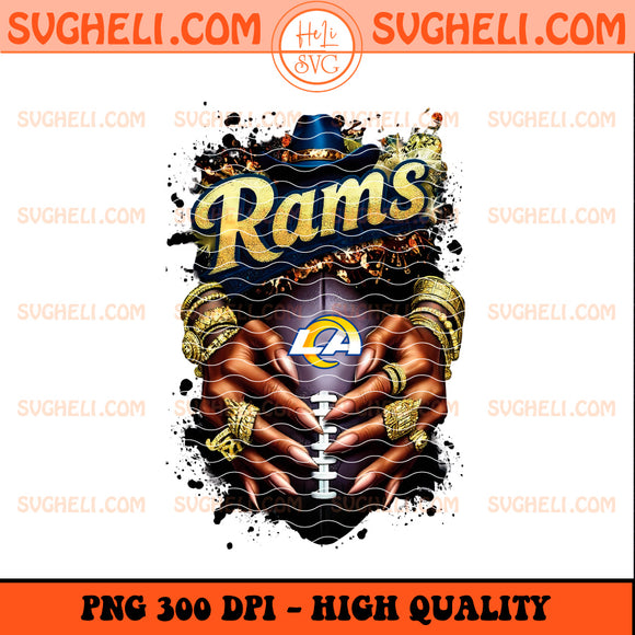 Los Angeles Rams NFL Hand Nail Finger Png