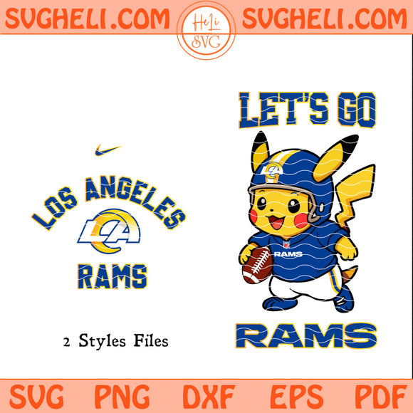 Los Angeles Rams Pokemon NFL Svg Los Angeles Rams Svg