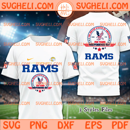 Los Angeles Rams USA 250th Anniversary Svg Rams NFL Svg