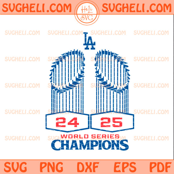 Los Angeles baseball World Series Svg Dodgers Champions Svg