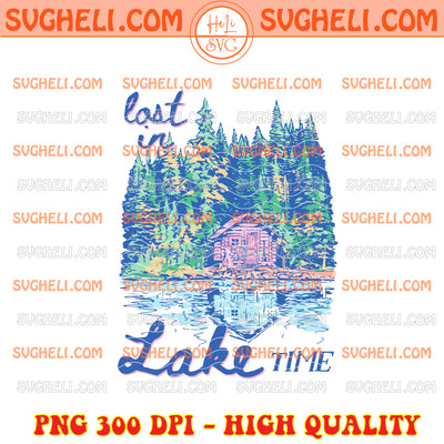 Lost in Lake Time Png Preppy Summer Lake Png Lake Trip Png