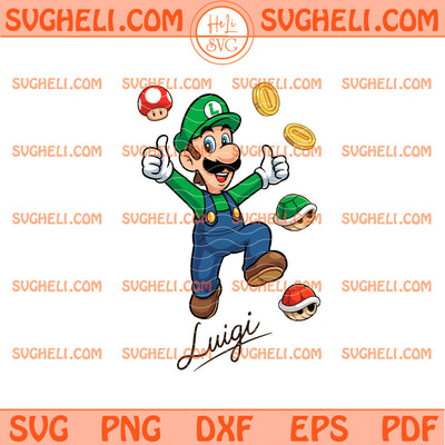 Luigi Super Mario Galaxy Signature Svg Luigi Mario Svg