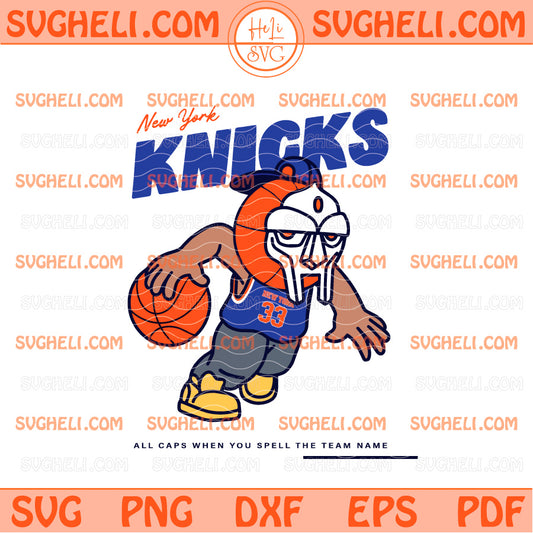 MF DOOM New York Knicks Svg New York Knicks Basketball Svg