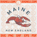 Maine Lobster Svg New England Svg Summer Sea Svg Home State Svg Png Dxf Eps Files