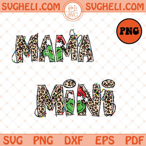 Mama Christmas Sublimation Png Mama Mini Christmas Png Dxf Eps Files