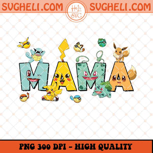 Mama Pikachu Png Pikachu Mothers Png Pokemon Mom Png Sublimation Files