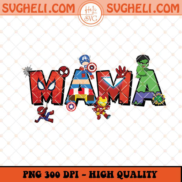 Mama Superhero Cartoon Movie Png Superhero Mama Png Sublimation Files