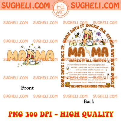Mama Tour Vibes Sweet Winnie The Pooh Png Mama Pooh Png