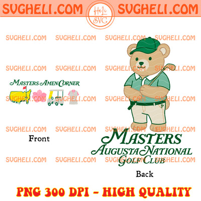 Masters Amen Corner Golf Png Golf Teddy Bear Png