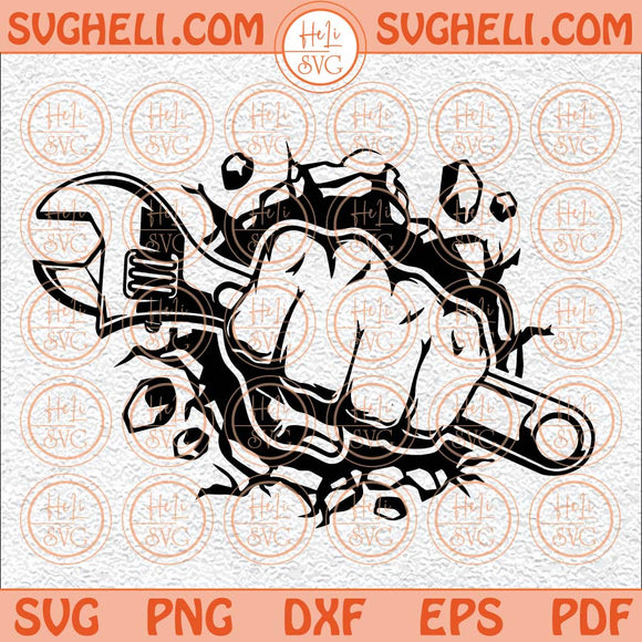 Mechanic Punch Through Svg Mechanic Dad Svg Mechanic Svg