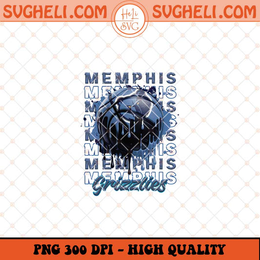 Memphis Grizzlies Basketball Png NBA Basketball Png Sublimation Files