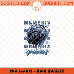 Memphis Grizzlies Basketball Png NBA Basketball Png Sublimation Files