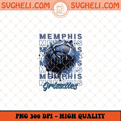 Memphis Grizzlies Basketball Png NBA Basketball Png Sublimation Files