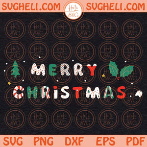 Merry Christmas Svg Santa Svg Christmas Svg Christmas Tree Svg Png Png Dxf Eps