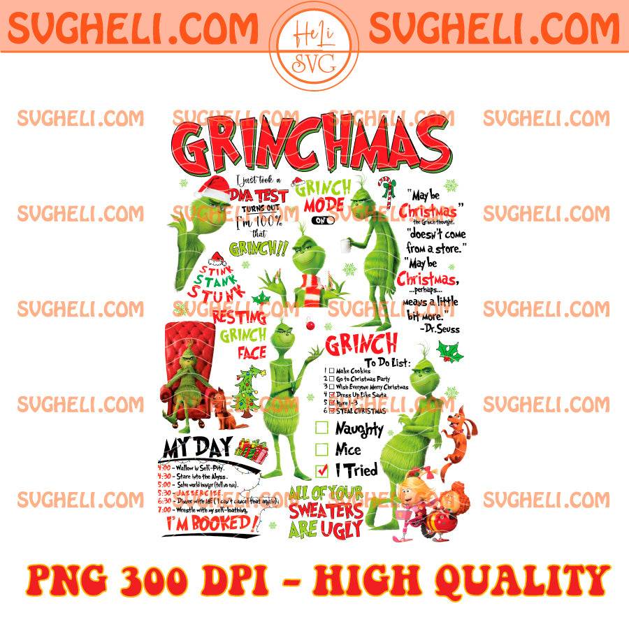 Merry Grinchmas Christmas Png Christmas Grinch Png