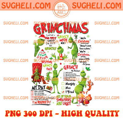 Merry Grinchmas Christmas Png Christmas Grinch Png