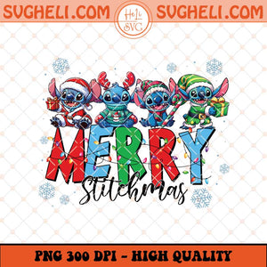 Merry Stitchmas Png Christmas Blue Monster Png Stitch Png Sublimation Files