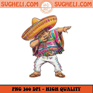 Mexican Boy Png Dabbing Poncho Cinco de Mayo Png Sublimation Files
