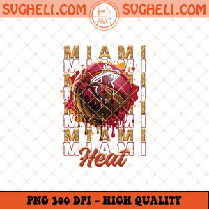 Miami Heat Basketball Png NBA Basketball Png Sublimation Files