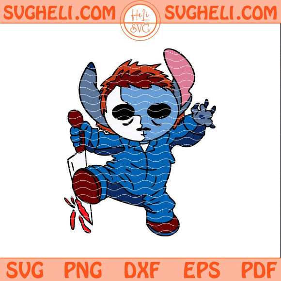 Michael Myers Stitch Halloween Svg Stitch Halloween Svg Png Dxf Eps Files