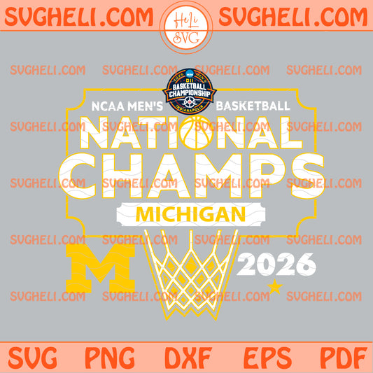 Michigan Wolverines 2026 NCAA Men’s Basketball 2026 Svg