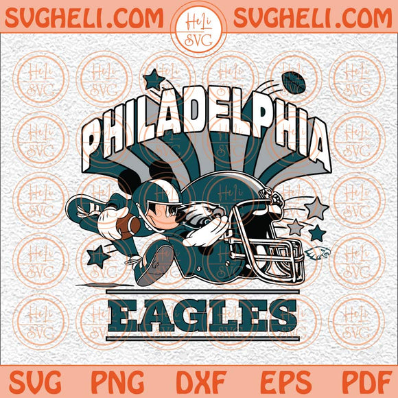 Mickey American Eagles Football Svg Eagles Football Svg Mickey Svg Png Dxf Eps Files