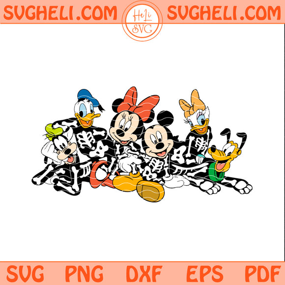 Mickey And Friend Skeleton Halloween Svg Halloween Svg