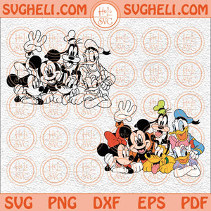 Mickey And Friends Svg Mickey Squad Svg Mickey Best Friends Svg Png Dxf Eps Files