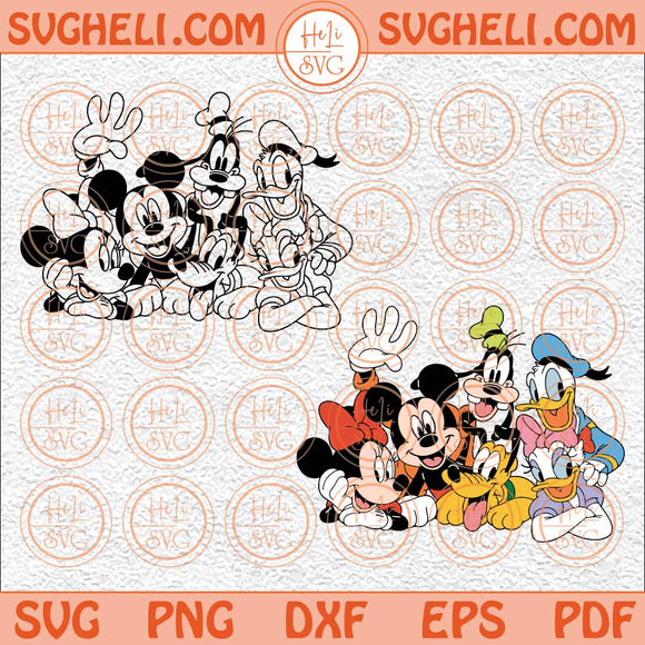 Mickey And Friends Svg Mickey Squad Svg Mickey Best Friends Svg Png Dxf Eps Files