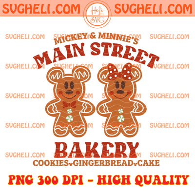 Mickey And Minnie Main Street Bakery Christmas Png