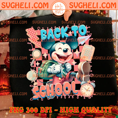 Mickey Back to School Png Disney Back to School Png
