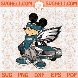 Mickey Eagles Football Svg Mickey Football Svg Eagles Football Svg Png Dxf Eps Files