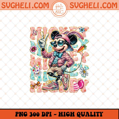 Mickey Easter With Sunglasses Png Mickey Bunny Png Sublimation Files