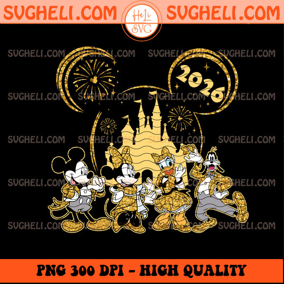 Mickey Friends Happy New Year 2026 Png Happy New Year Png