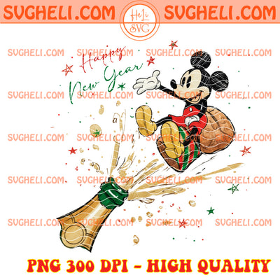 Mickey Happy New Year Png Disney New Year 2026 Png