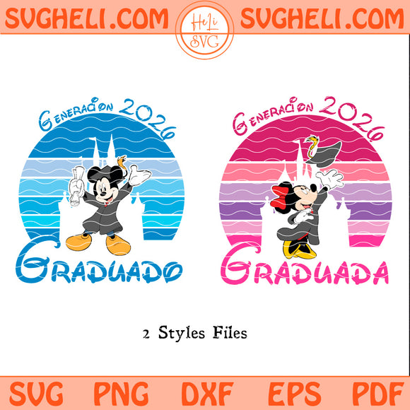 Mickey Minnie Graduation 2026 Svg Mickey Graduate Svg Png Dxf Eps Pdf Files