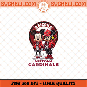 Mickey Minnie Mouse Arizona Cardinals Football Png Sublimation Files