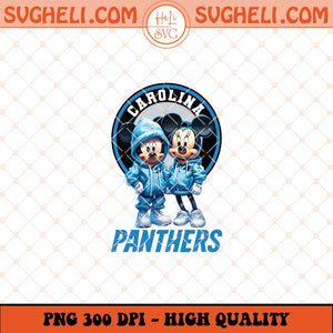 Mickey Minnie Mouse Carolina Panthers Football Png Sublimation Files