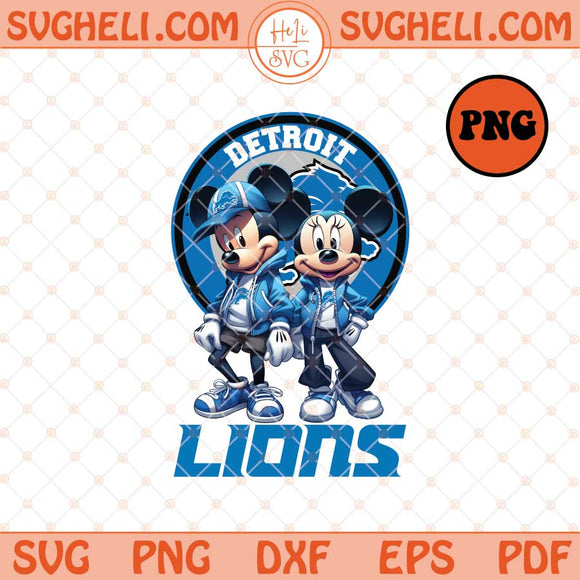 Mickey Minnie Mouse Detroit Lions Football Png Detroit Png Sublimation Files