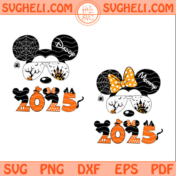 Mickey and Minnie Halloween 2025 Svg Disney Halloween Svg