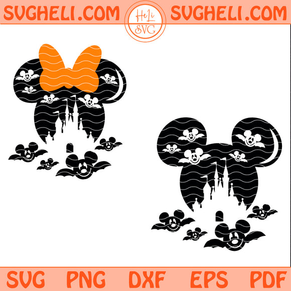 Mickey Minnie Mouse Halloween Bundle Svg Halloween Svg