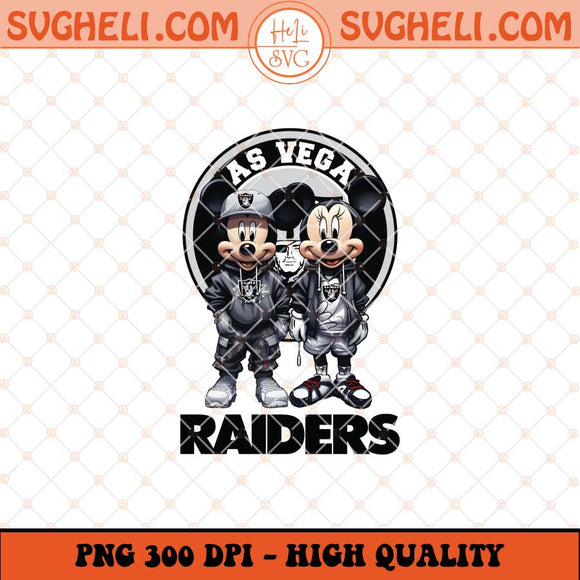 Mickey Minnie Mouse Las Vegas Raiders Football Png Sublimation Files